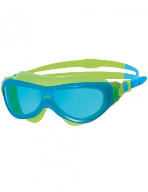 Zoggs Jnr Phantom Goggles Mask - Blue/Lime Green (6-14yrs)